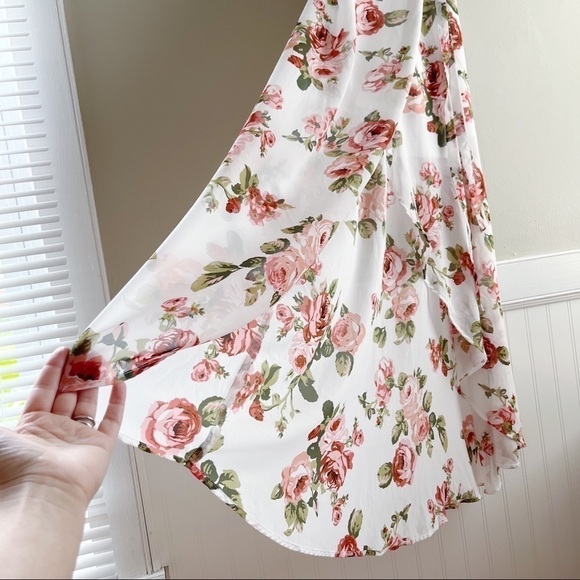 Show Me Your Mumu Rosie Posie‎ Marianne Wrap Maxi Dress in Pink & White, Size XS - Picture 11 of 15